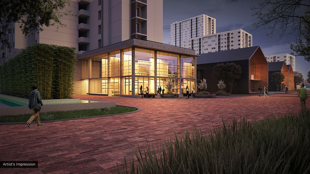 TVS Emerald Altura clubhouse and arrival court